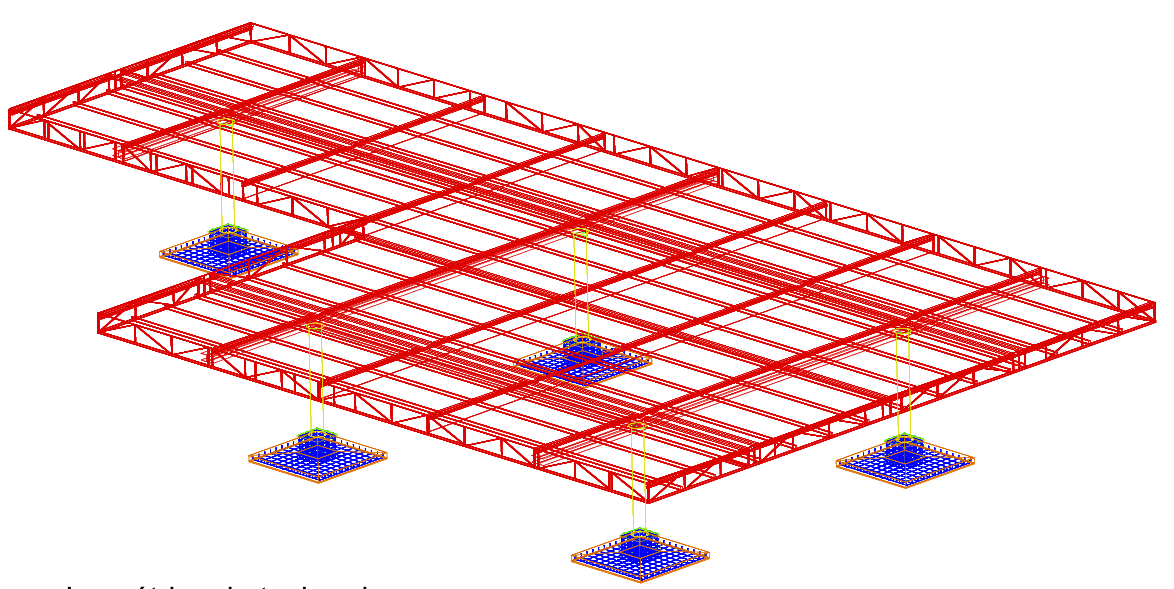 Modern building structure under construction
